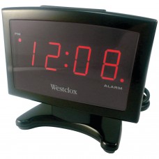 Westclox 70014 .9" Plasma LED Alarm Clock   554324823